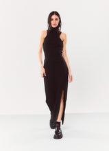 Load image into Gallery viewer, Co <br> Maxi Skirt Front Slit Assymetrical Seam Line