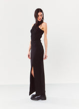 Load image into Gallery viewer, Co <br> Maxi Skirt Front Slit Assymetrical Seam Line