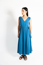 Load image into Gallery viewer, JANSEN &lt;br&gt; V-Neck Midi Dress with
