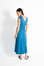 Load image into Gallery viewer, JANSEN &lt;br&gt; V-Neck Midi Dress with
