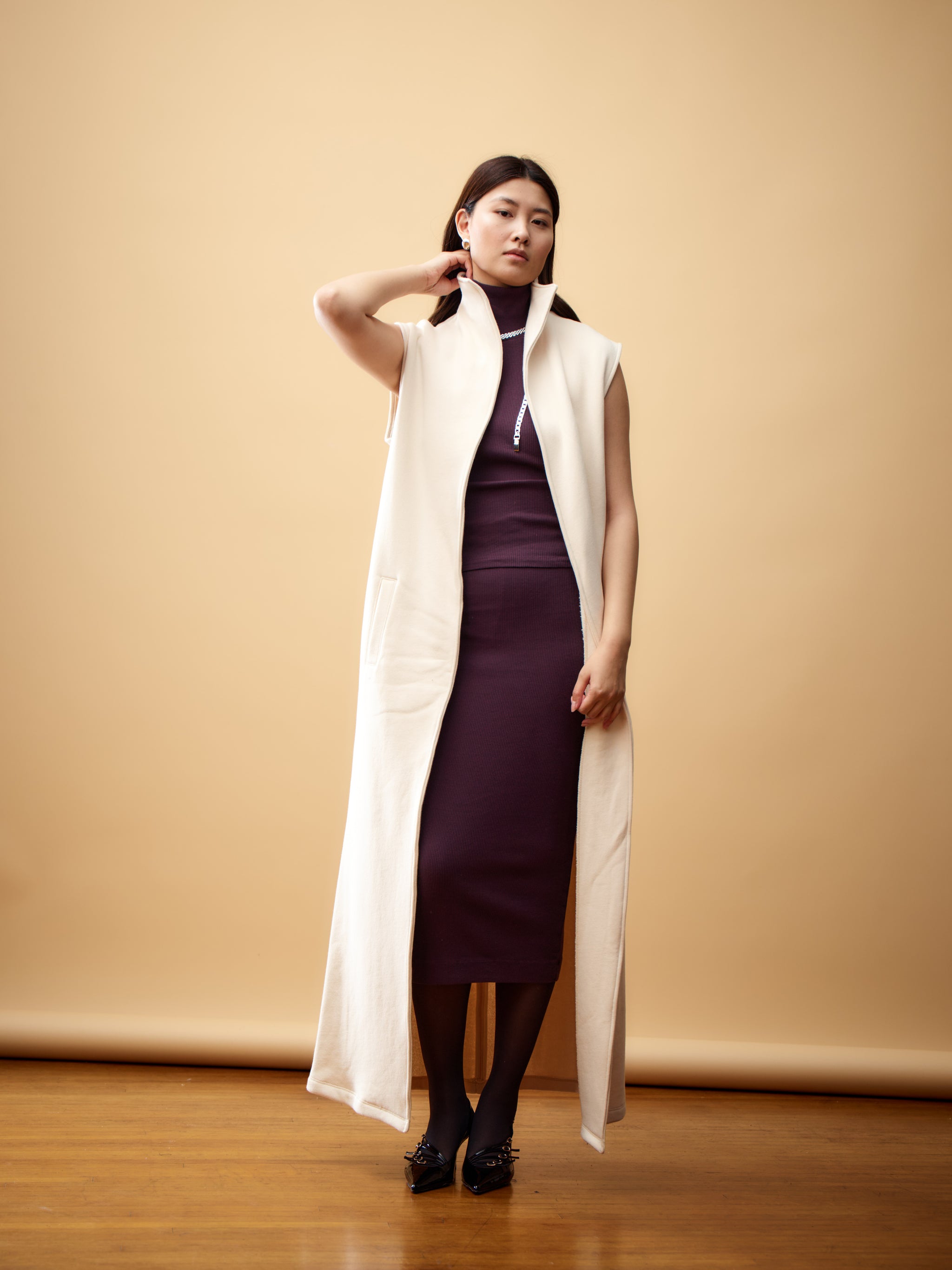 ARTS&SCIENCE 『Long vest dress」 ARTS&SCIENCE 『Long vest dress」 Vest - American - The