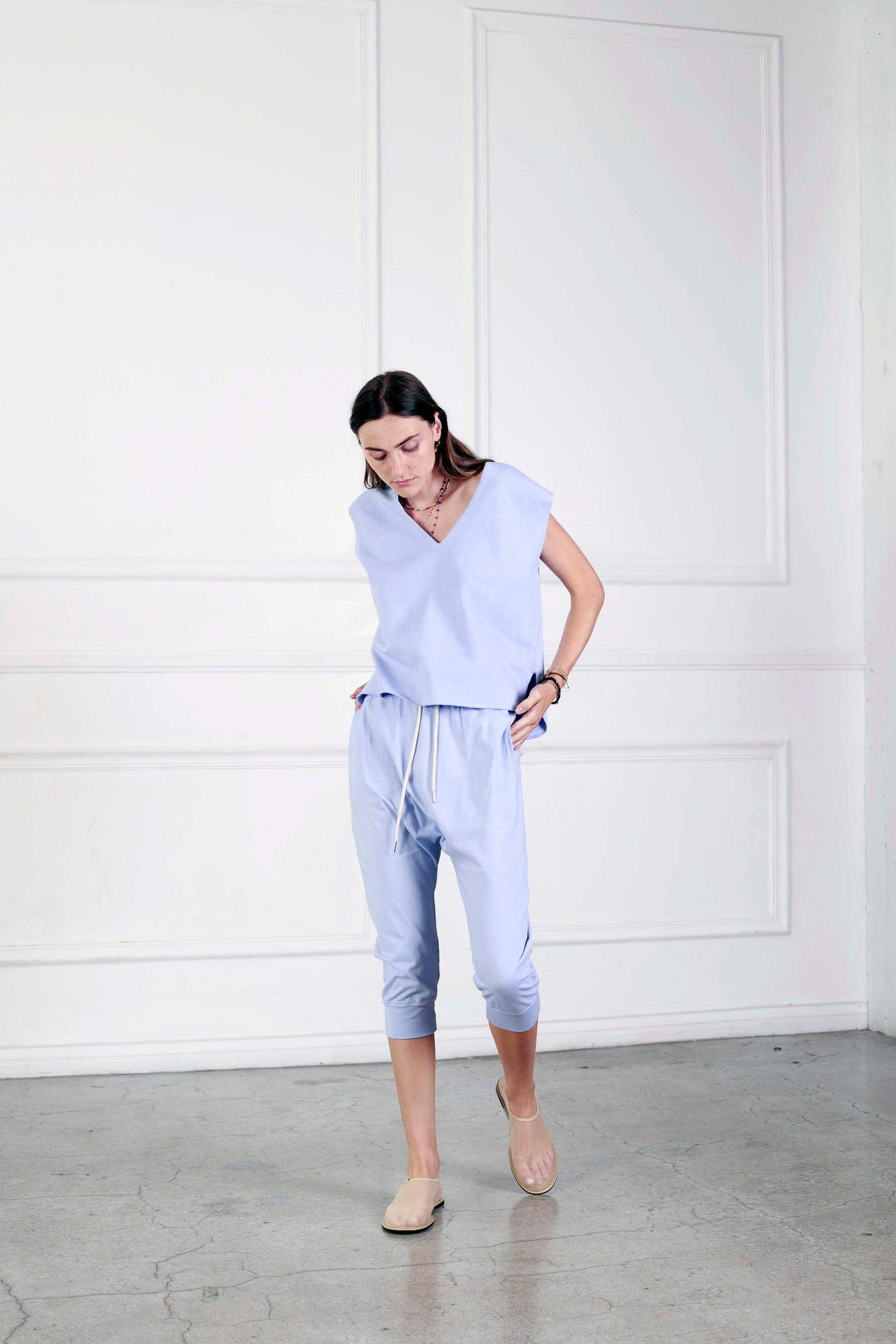 Axis <br> V-Neck Sleeveless Poncho