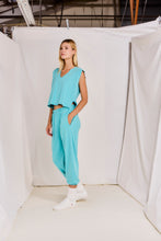Load image into Gallery viewer, Axis <br> V-Neck Sleeveless Poncho
