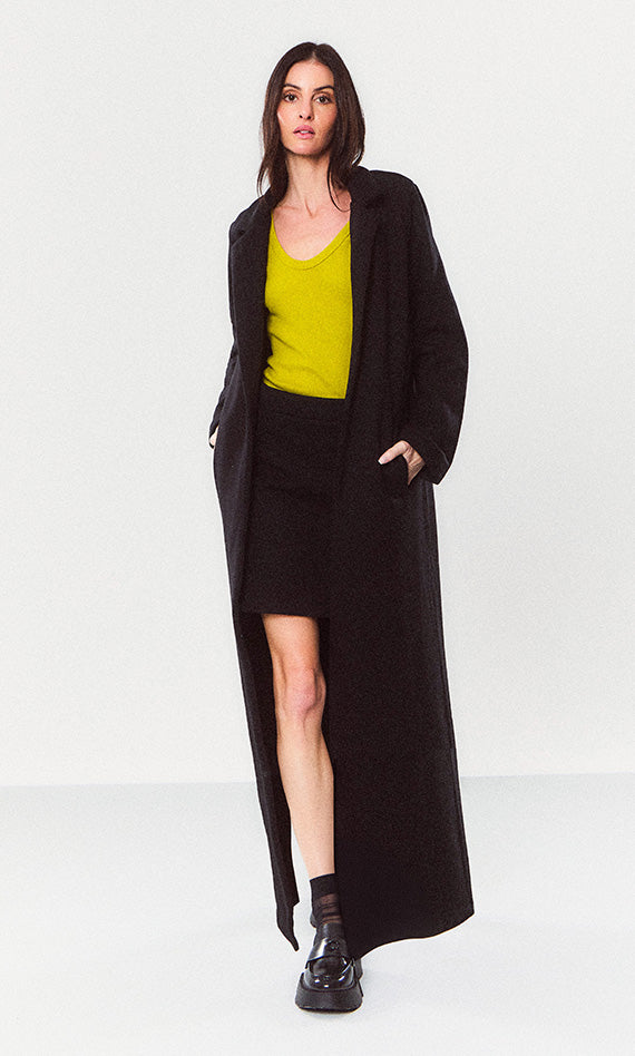 Noel <br> Long Trench Lapel Jacket