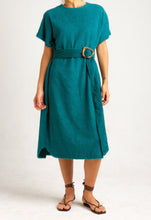 Load image into Gallery viewer, BENNY &lt;br&gt; Towel Terry poncho dress with belt
