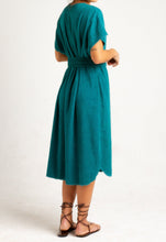 Load image into Gallery viewer, BENNY &lt;br&gt; Towel Terry poncho dress with belt
